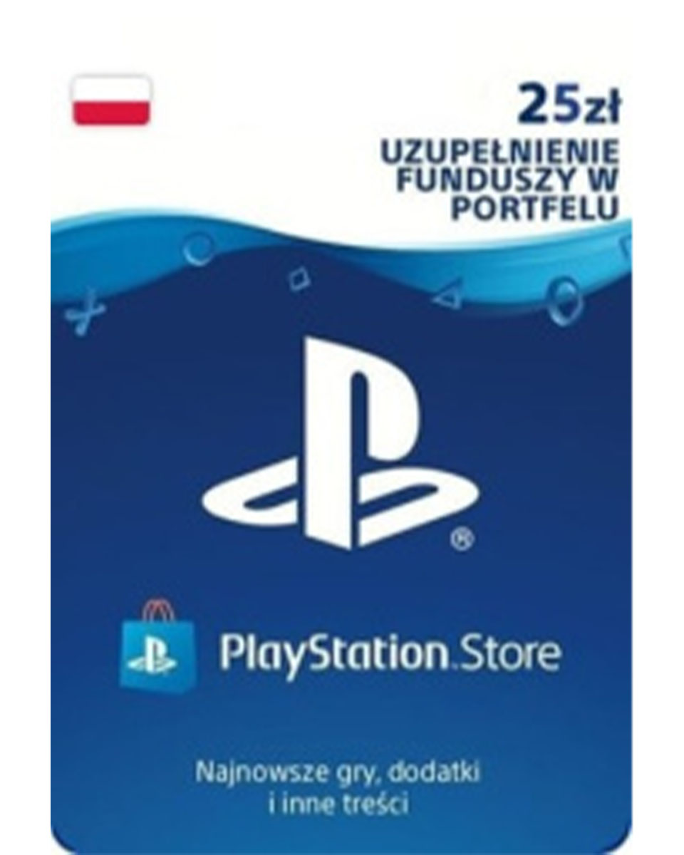 КАРТА ПОПОЛНЕНИЯ КОШЕЛЬКА PLAYSTATION STORE 25 ЗЛОТЫХ (ЦИФРОВОЙ КОД ...